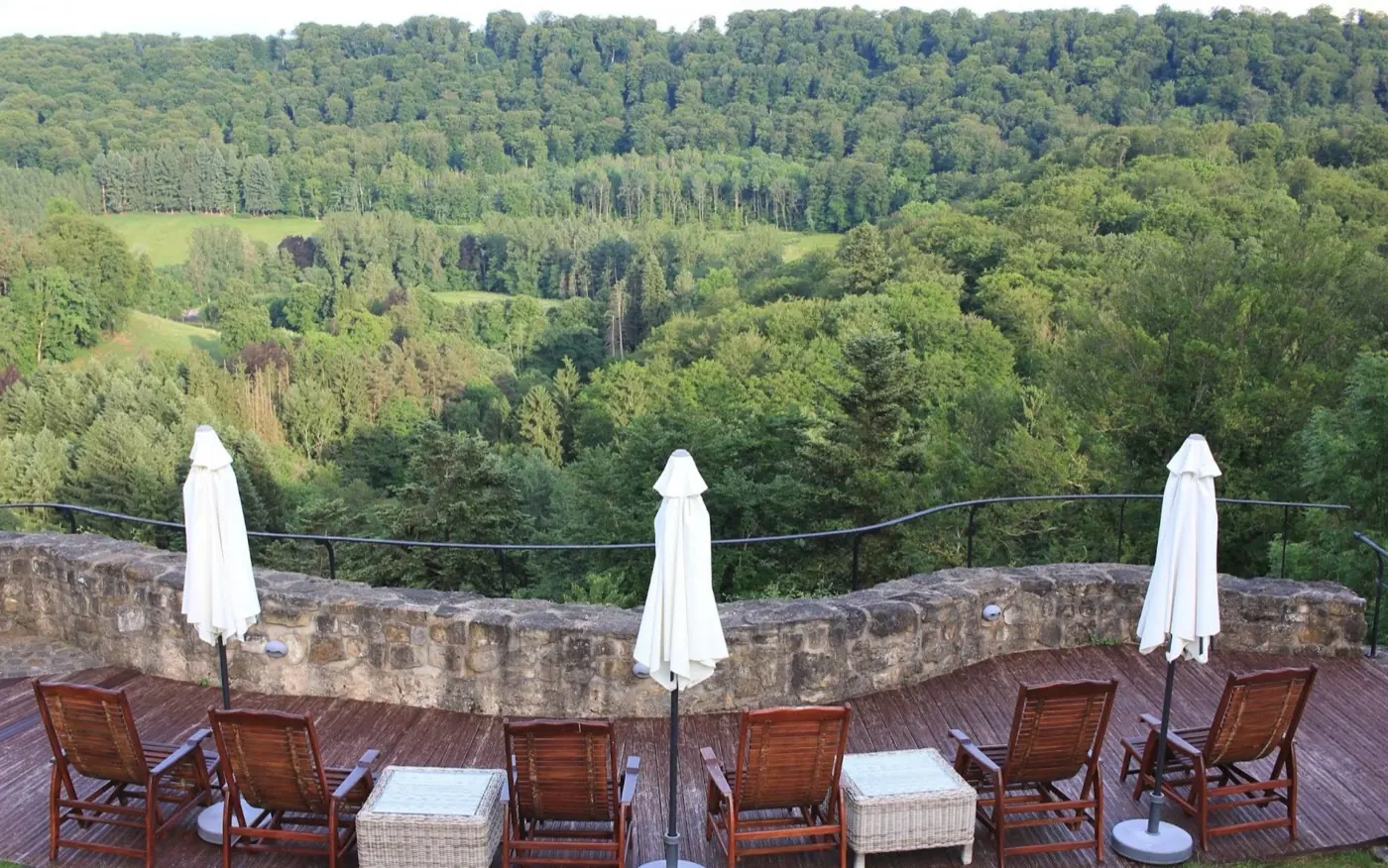 Heritage landscape around Ansembourg Old (Hotel), a castle in Ansembourg, Luxembourg