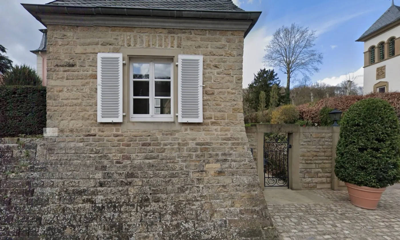 Additional exterior perspective of Born Castle in Luxembourg, Luxembourg