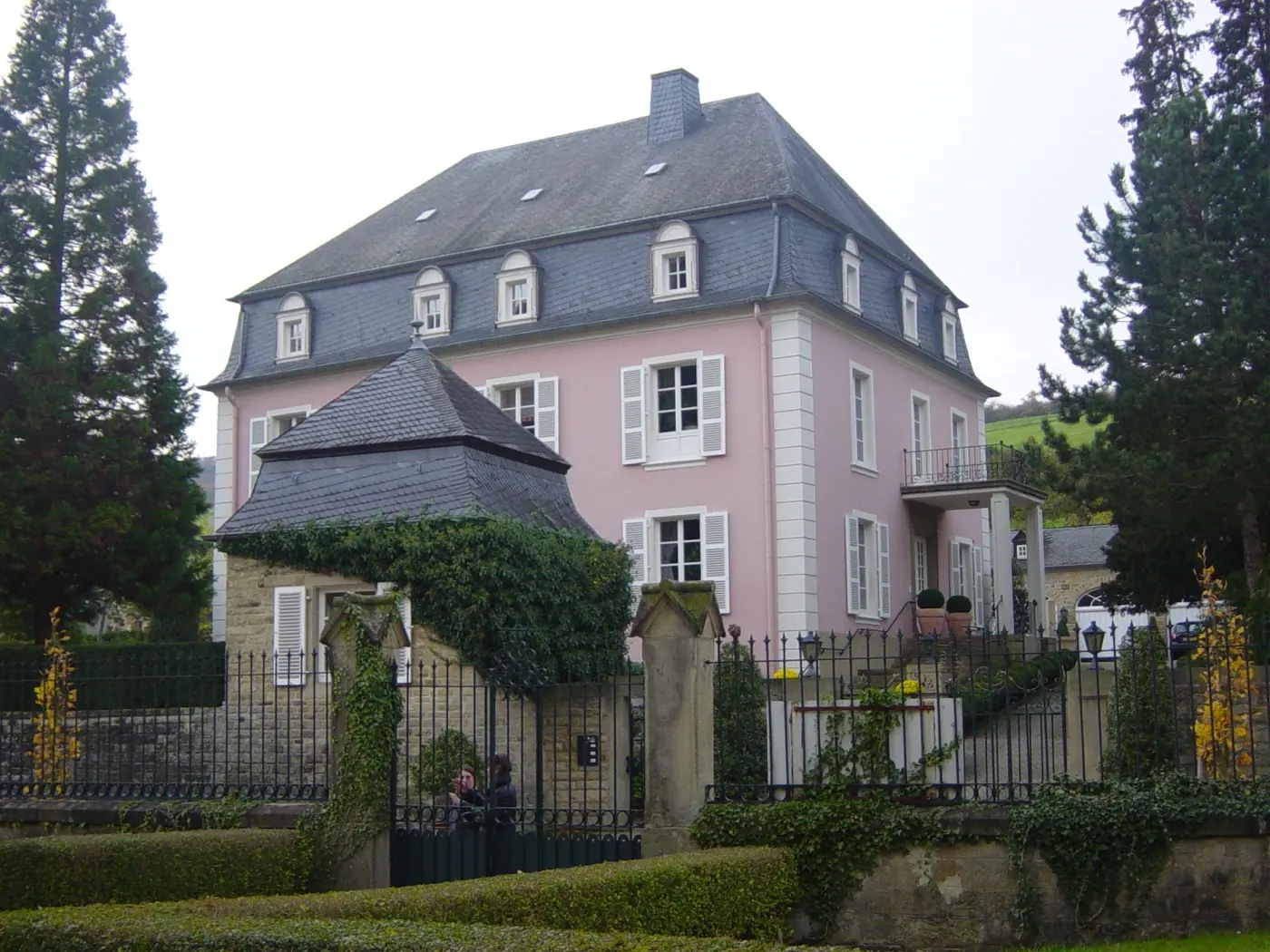 Main exterior view of Born Castle, a palace in Luxembourg, Luxembourg
