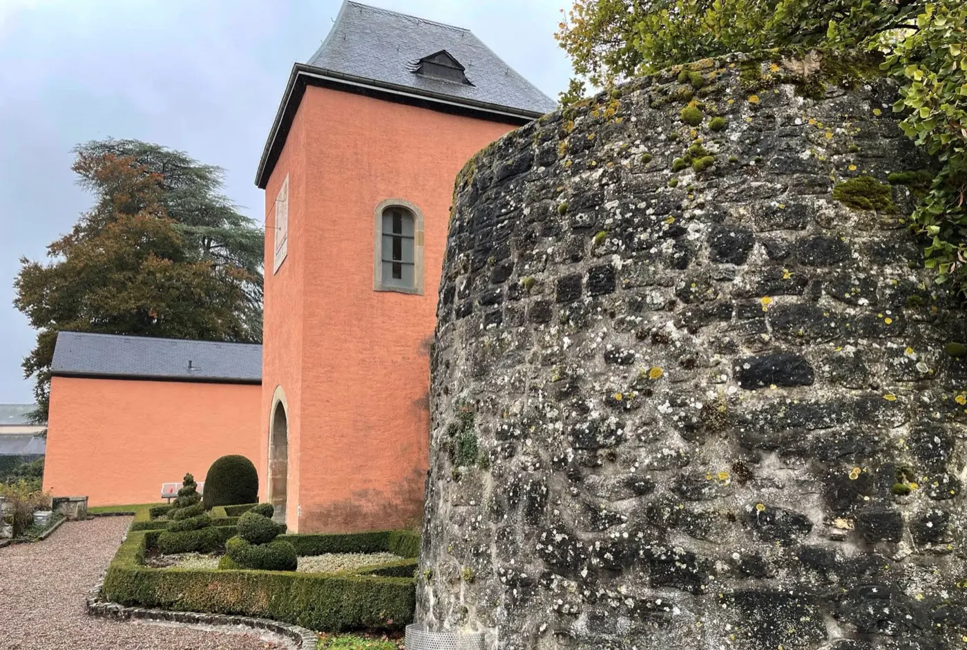 Grounds and surrounding landscape at Mersch Castle in Mersch, Luxembourg