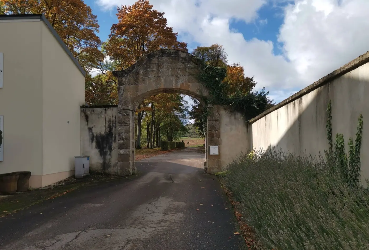 Grounds and surrounding landscape at Munsbach Castle in Munsbach, Luxembourg
