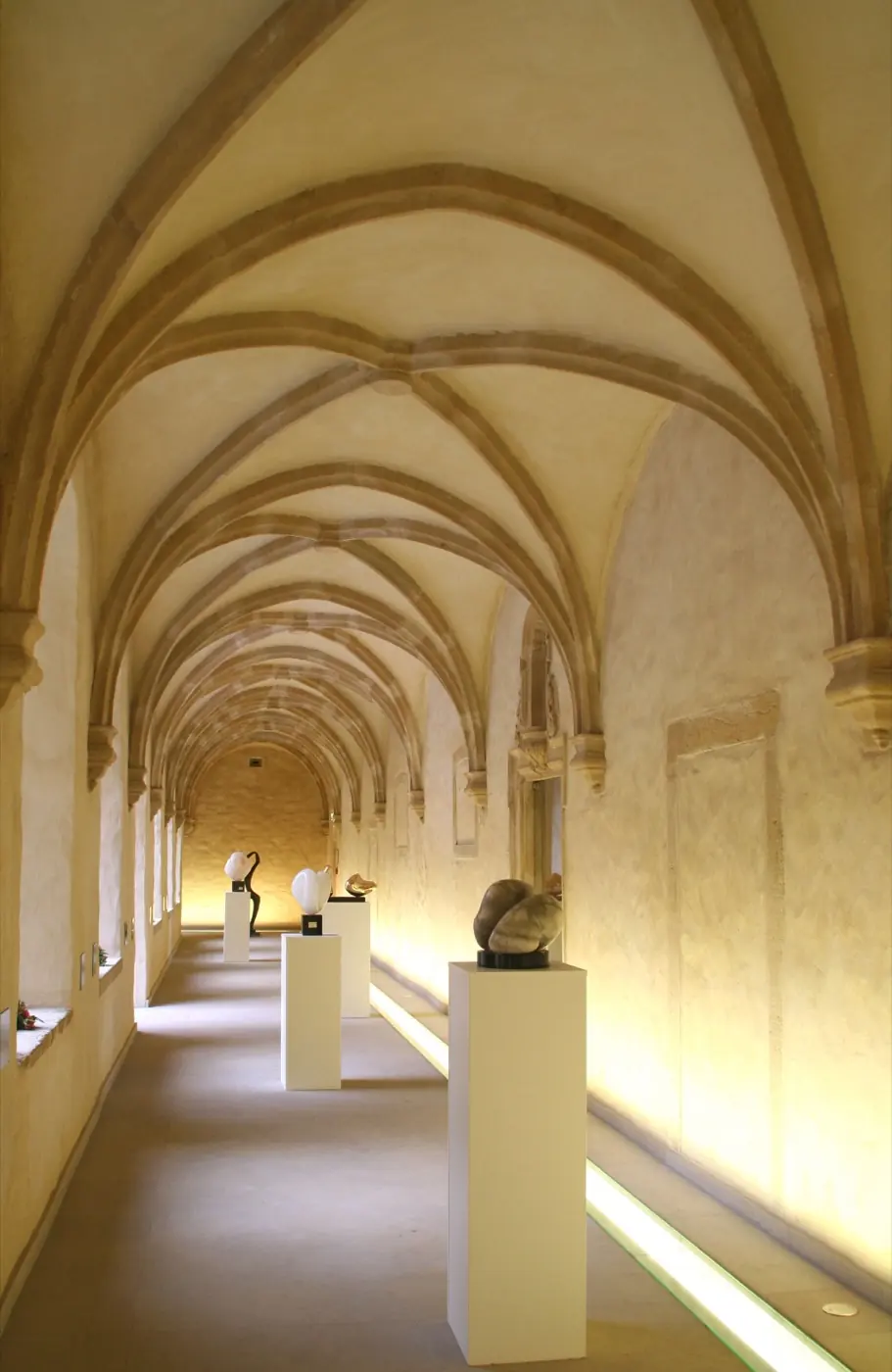 Approach to Neumünster Abbey showing its setting in Luxembourg, Luxembourg