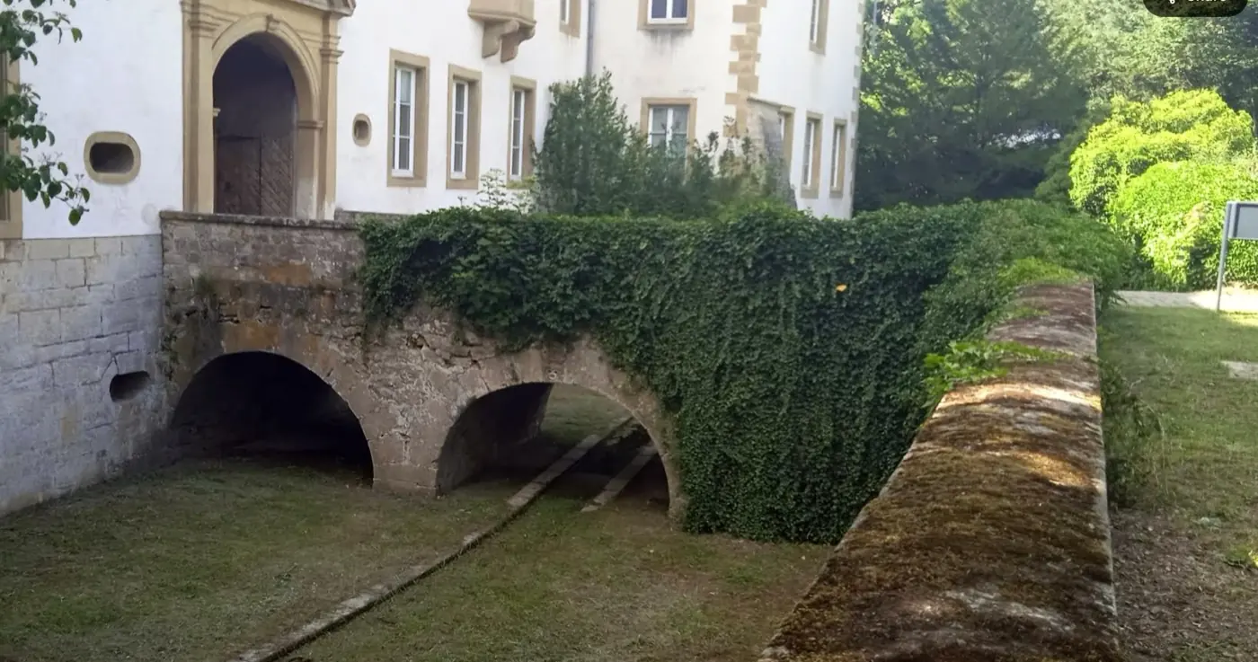 Additional exterior perspective of Sanem Castle in Sanem, Luxembourg