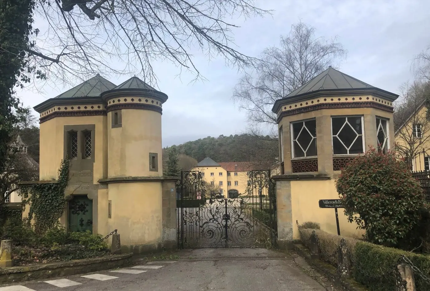 Exterior view of Septfontaines, Rollingergrund, a palace in Luxembourg, Luxembourg