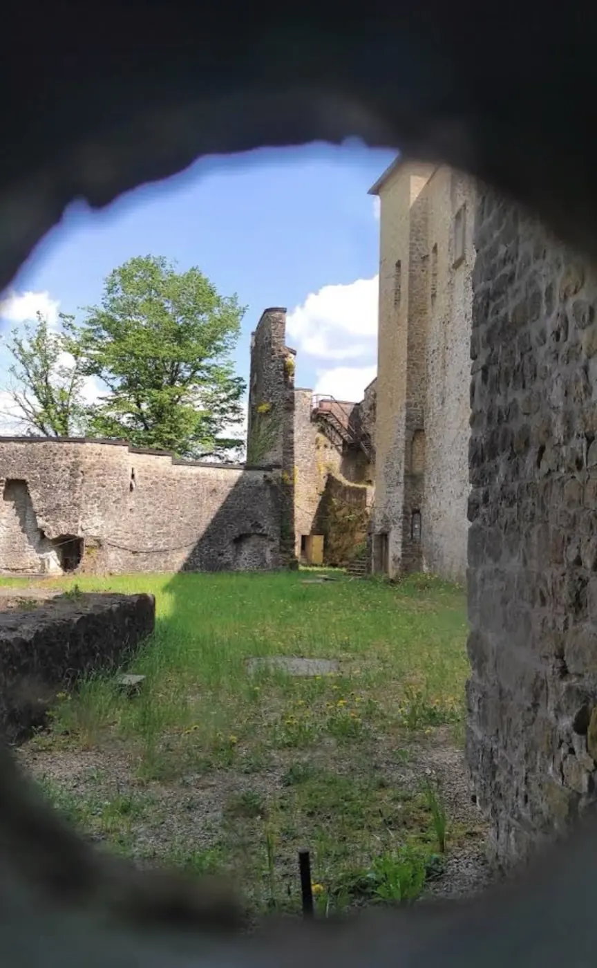 Grounds and surrounding landscape at Septfontaines Castle in Simmer Habscht, Luxembourg