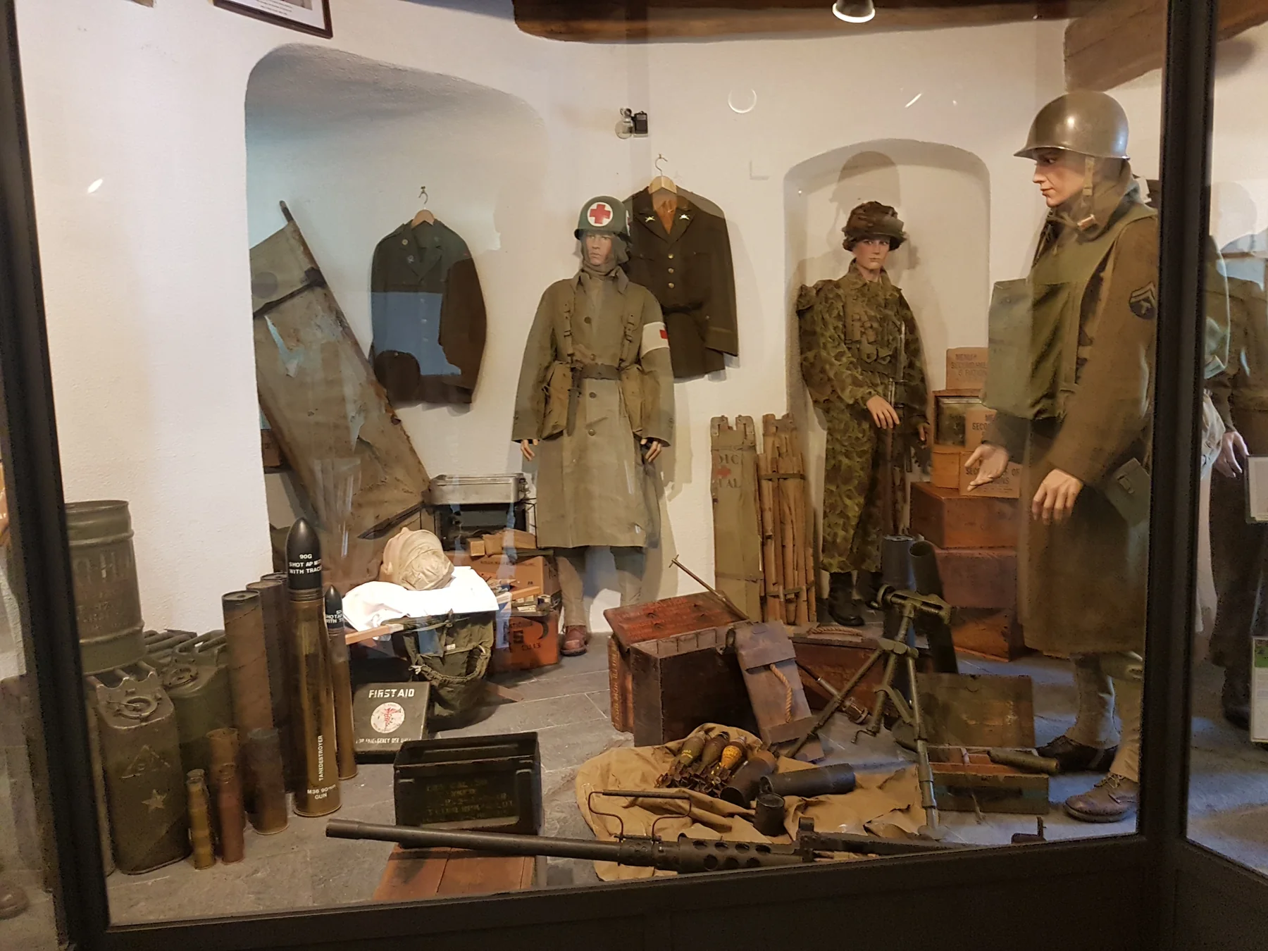 Battle of the Bulge museum display in Clervaux