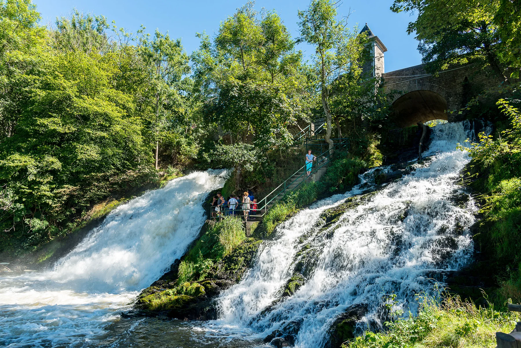 Coo waterfall in the Belgian Ardennes on a private Spa day trip
