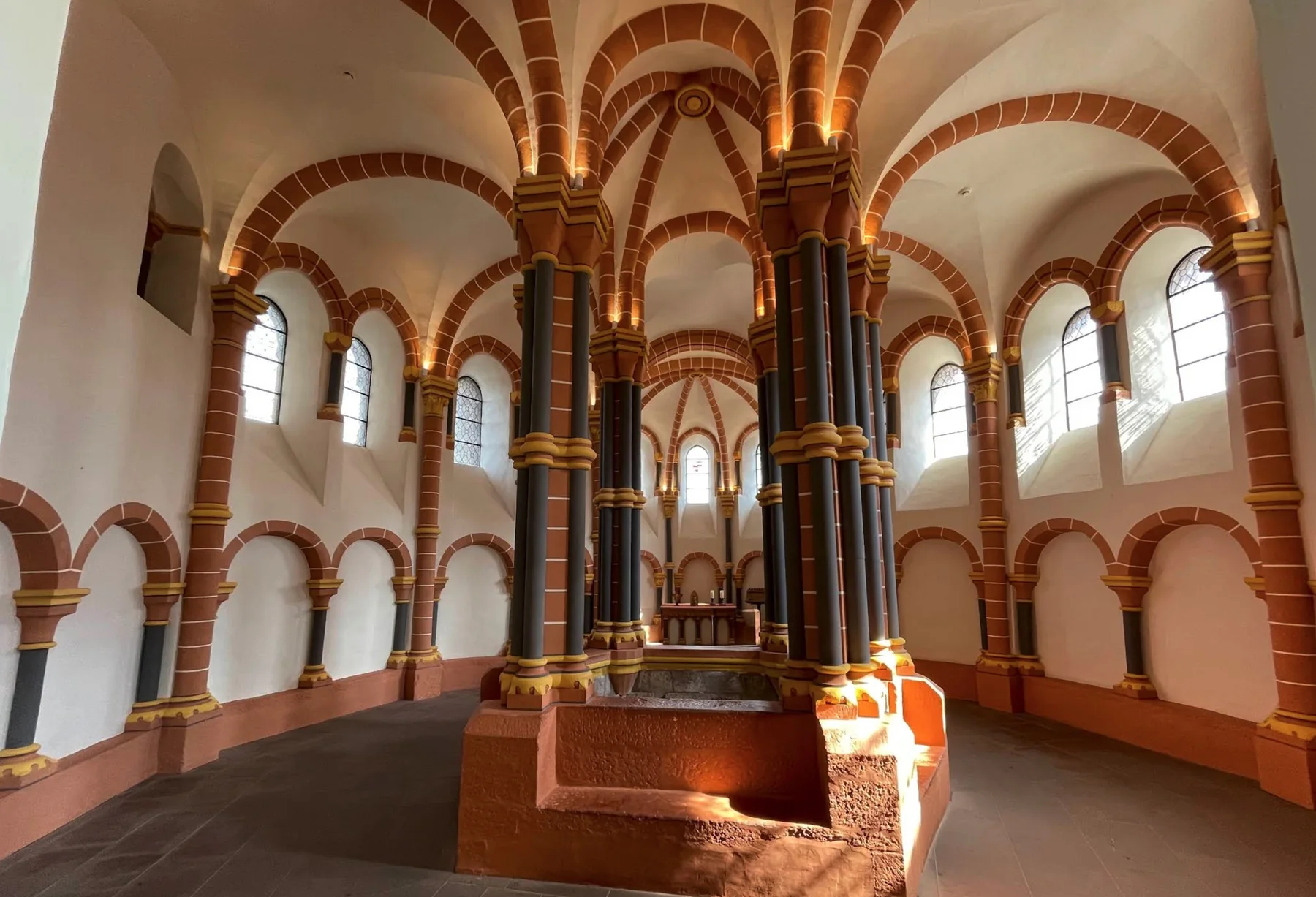 Romanesque chapel inside Vianden Castle